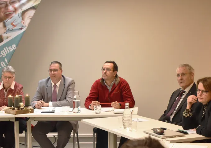 Conférence de presse du Conseil synodal de l'EERV le 16 décembre 2022. Crédit: Gérard Jaton-EERV