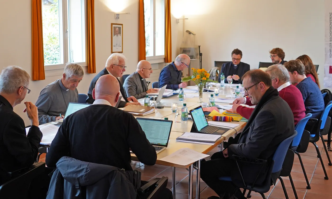 Les évêques suisses réunis à Lugano (image d'illustration) © CES / Federico Anzini / cath.ch